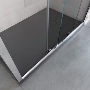 Box doccia due lati h190 anta scorrevole trasparente 6mm agatina, misura 80x120