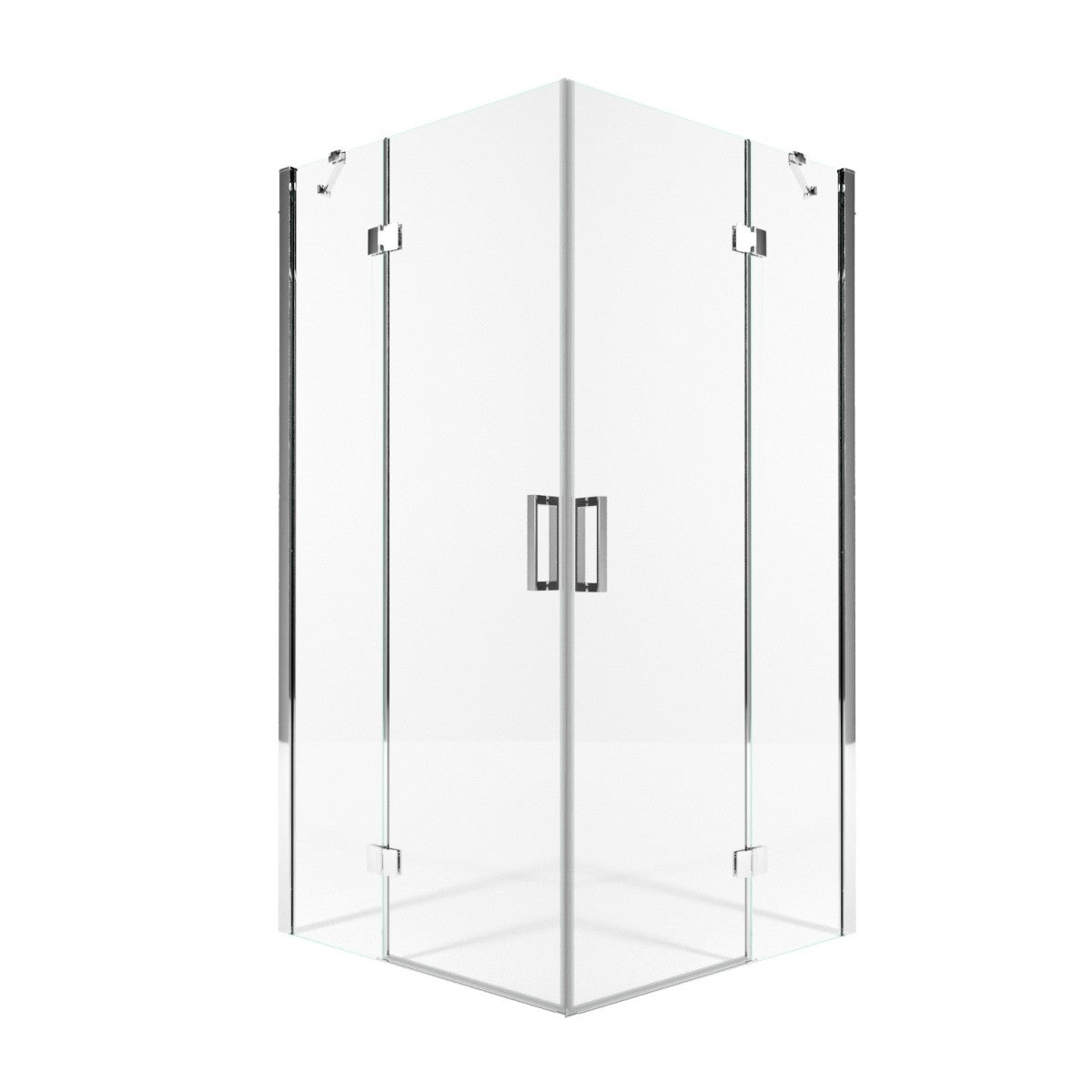 Box doccia due lati battenti 8 mm h195 anticalcare regina, misura 90x140