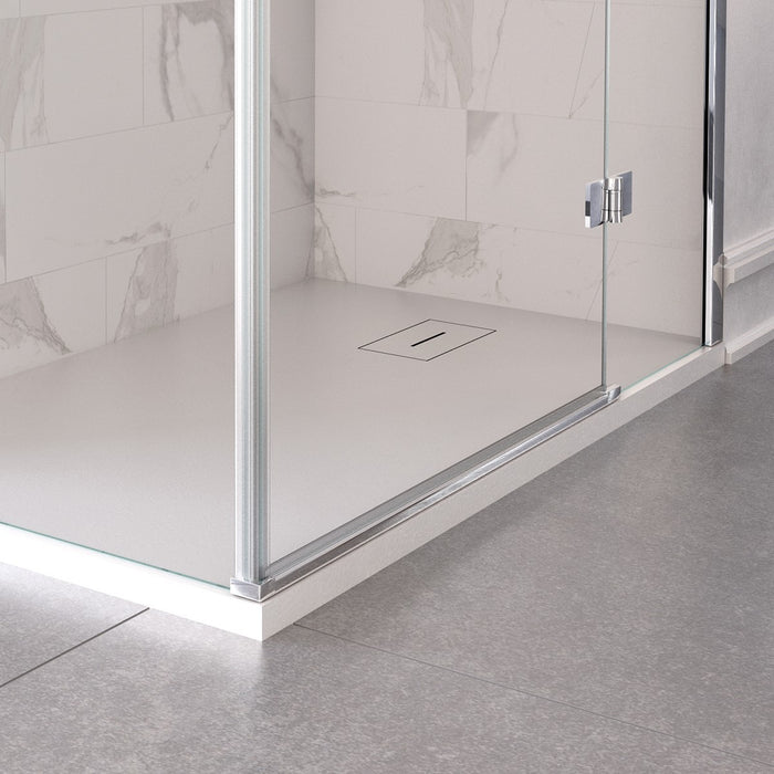 Box doccia due lati battenti 8 mm h195 anticalcare regina, misura 90x90