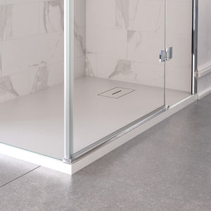 Box doccia due lati battenti 8 mm h195 anticalcare regina, misura 90x140