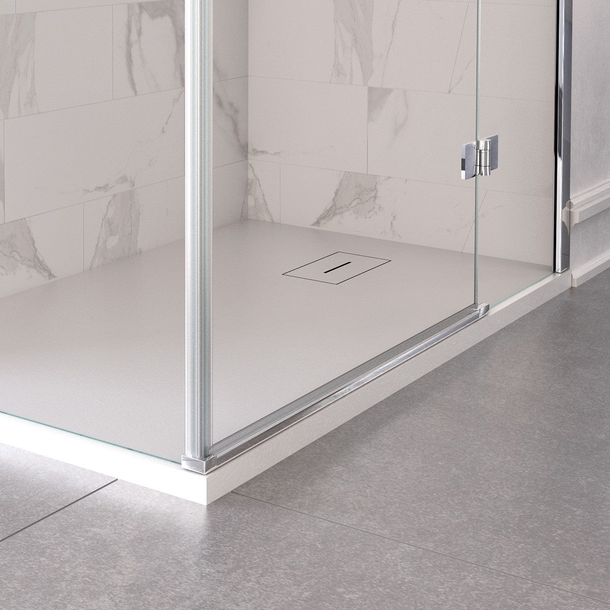 Box doccia due lati battenti 8 mm h195 anticalcare regina, misura 80x90