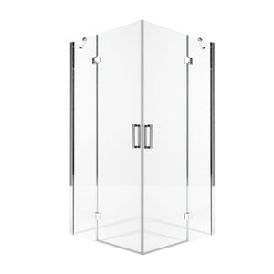 Box doccia due lati battenti 8 mm h195 anticalcare regina, misura 100x140