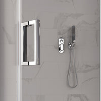 Box doccia due lati battenti 8 mm h195 anticalcare regina, misura 90x140