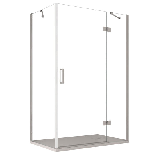 Box doccia due lati con porta battente 8mm h195 regina, misura 90x130