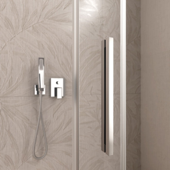 Box doccia due lati scorrevole cristallo 6mm h195 anticalcare lagoa duo, misura 70x130