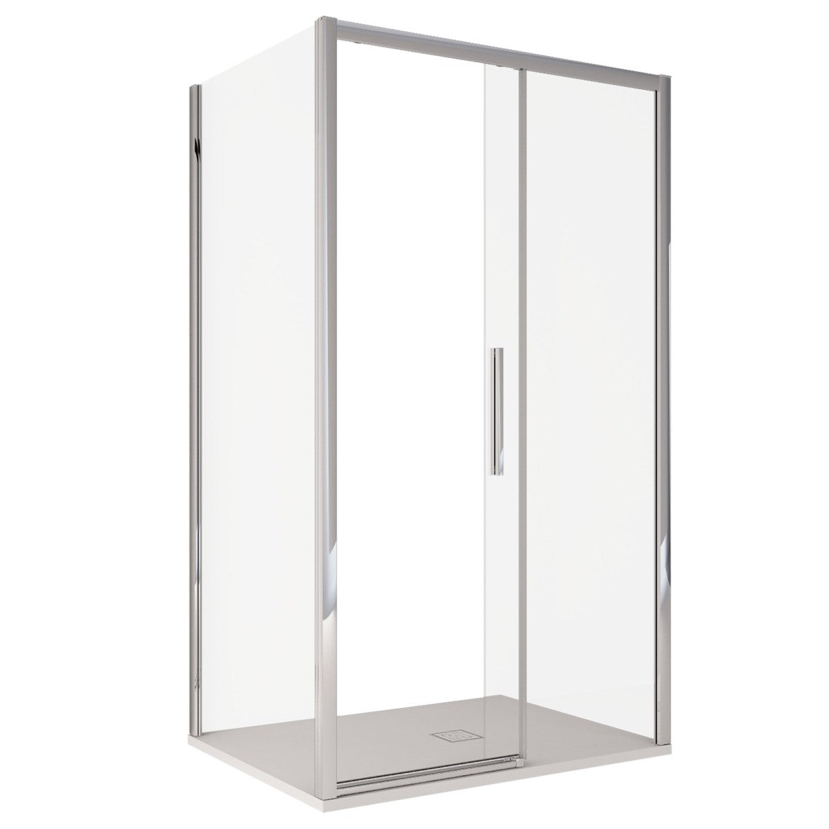 Box doccia due lati scorrevole cristallo 6mm h195 anticalcare lagoa duo, misura 80x140