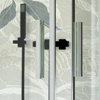 Box doccia due lati scorrevole trasparente 6mm h195cm unico, misura 70x90