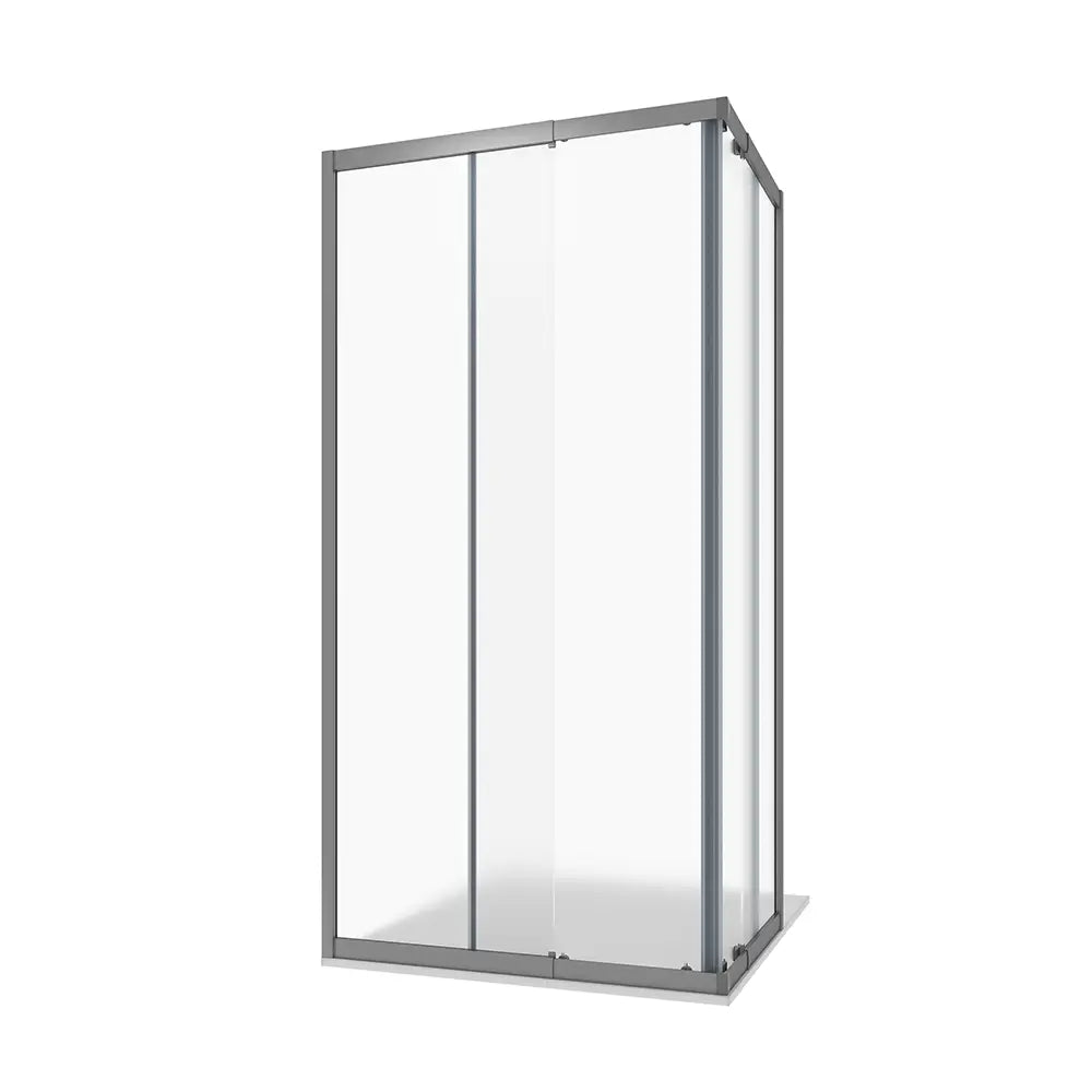 Box doccia estensibile 70-90x100-120 cm vetro 6mm stampato con profili in alluminio anodizzato|Nuuk