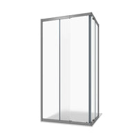 Box doccia estensibile 70-90x100-120 cm vetro 6mm stampato con profili in alluminio anodizzato|Nuuk