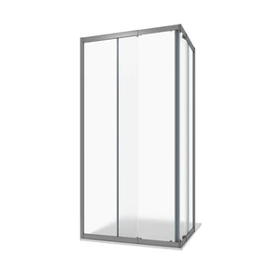 Box doccia estensibile 70-90x100-120 cm vetro 6mm stampato con profili in alluminio anodizzato|Nuuk