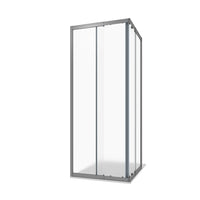 Box doccia estensibile 70-90x70-90 cm vetro 6mm stampato con profili in alluminio anodizzato | Nuuk