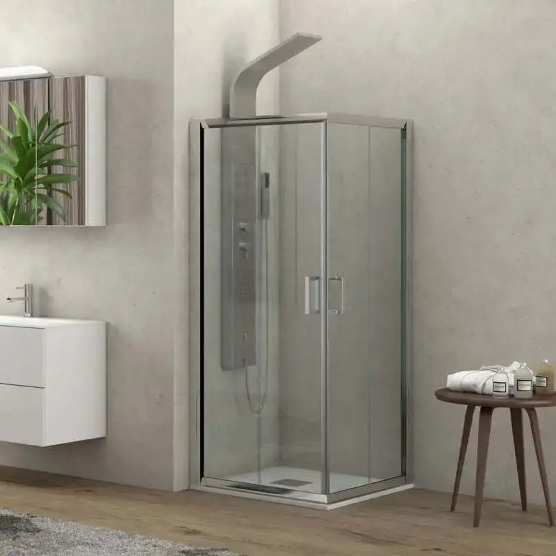 Box Doccia H190 Cristallo 5,5mm Porte Scorrevoli - 80x120