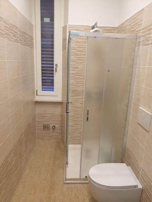 Box Doccia H190 Cristallo Opaco Anticalcare 6mm Doppia Anta Scorrevole - 90x100