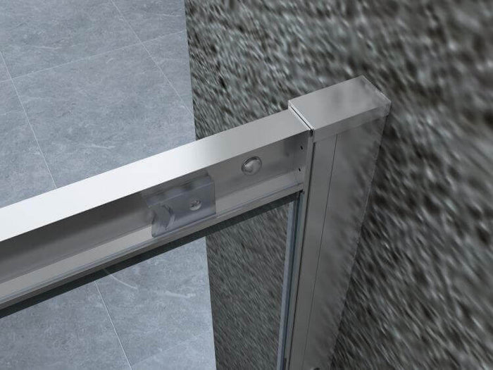 Box Doccia H190 Cristallo Trasparente Anticalcare 6mm Doppia Porta Scorrevole - 70x120