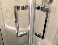 Box Doccia H190 Cristallo Trasparente Anticalcare 6mm Doppia Porta Scorrevole - 90x120