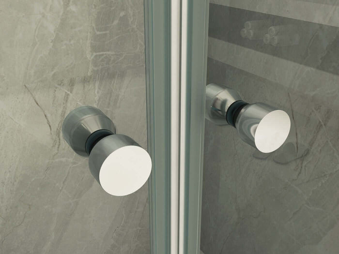 Box Doccia 8mm Porta Saloon Apertura Interna Esterna A Due Ante - Nova 2.0 - 90x100