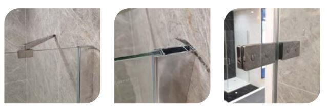 Box Doccia H200 Anta Battente 8mm Trasparente Anticalcare - 69,5x80 - Ingresso 45cm