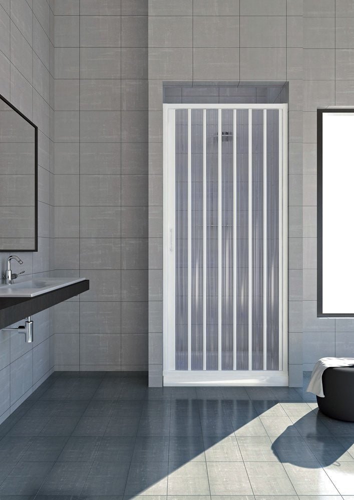 Box doccia mod. Venere 140xH185 cm in pvc a soffietto laterale