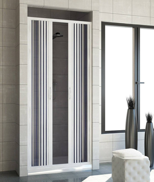 Box doccia mod.Venere 140xH185 cm in pvc a soffietto centrale - Rollplast Pinto