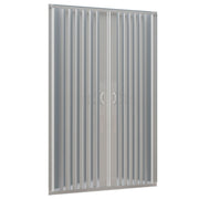 Porta doccia nicchia a soffietto in pvc bianco h185, misura 100