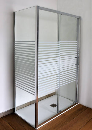 Box doccia nicchia scorrevole Style in cristallo serigrafato da160cm