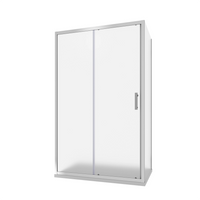 Box Doccia Angolare 90x110 cm vetro stampato, con apertura scorrevole e parete fissa h190cm | Tenerife