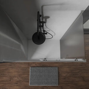 Box doccia 90x110 cm scorrevole vetro temperato 6mm opaco h198 | Tahiti