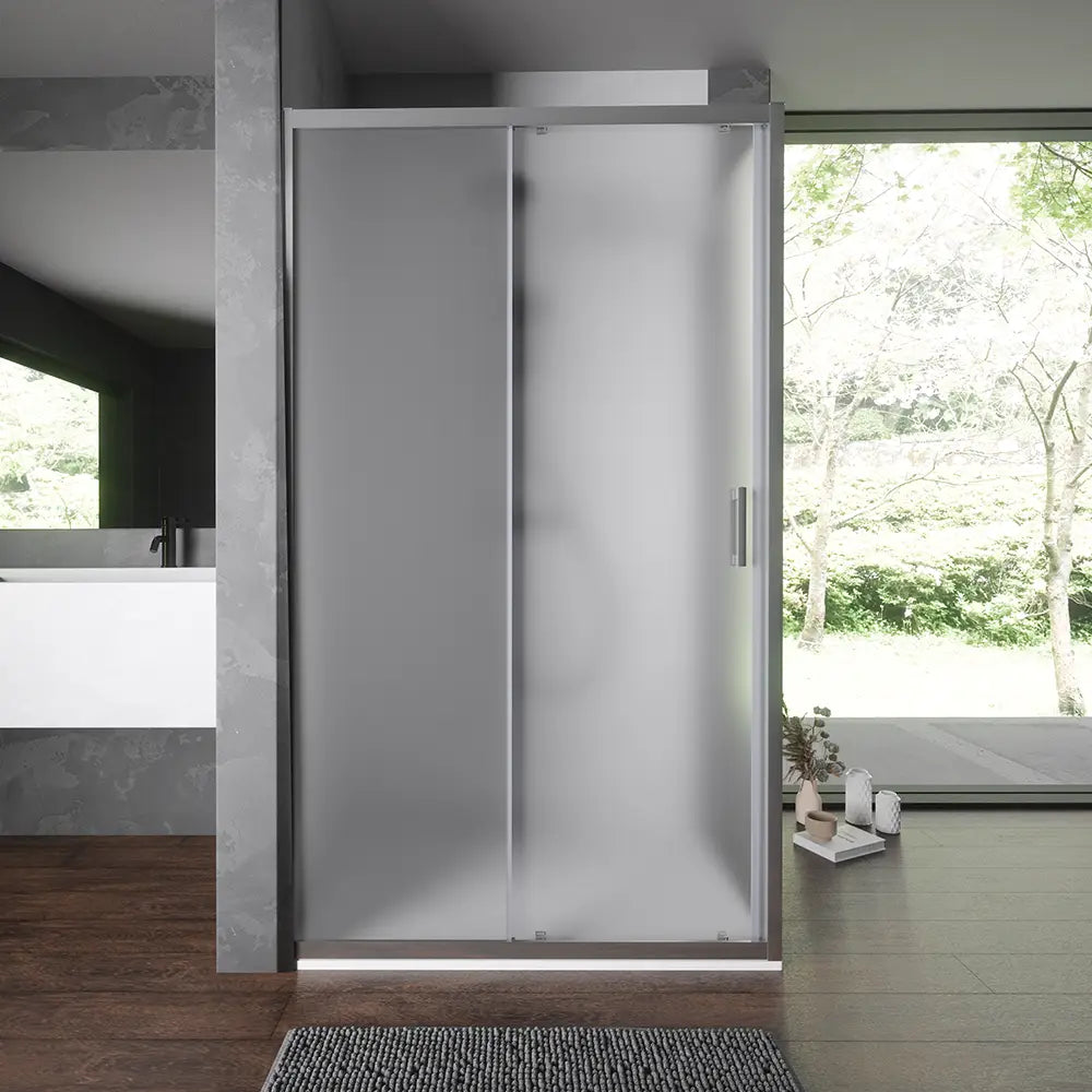 Box doccia 80x140 cm scorrevole vetro temperato 6mm opaco h198 | Tahiti