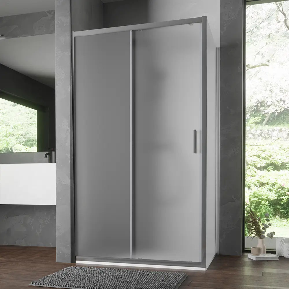Box doccia 80x140 cm scorrevole vetro temperato 6mm opaco h198 | Tahiti