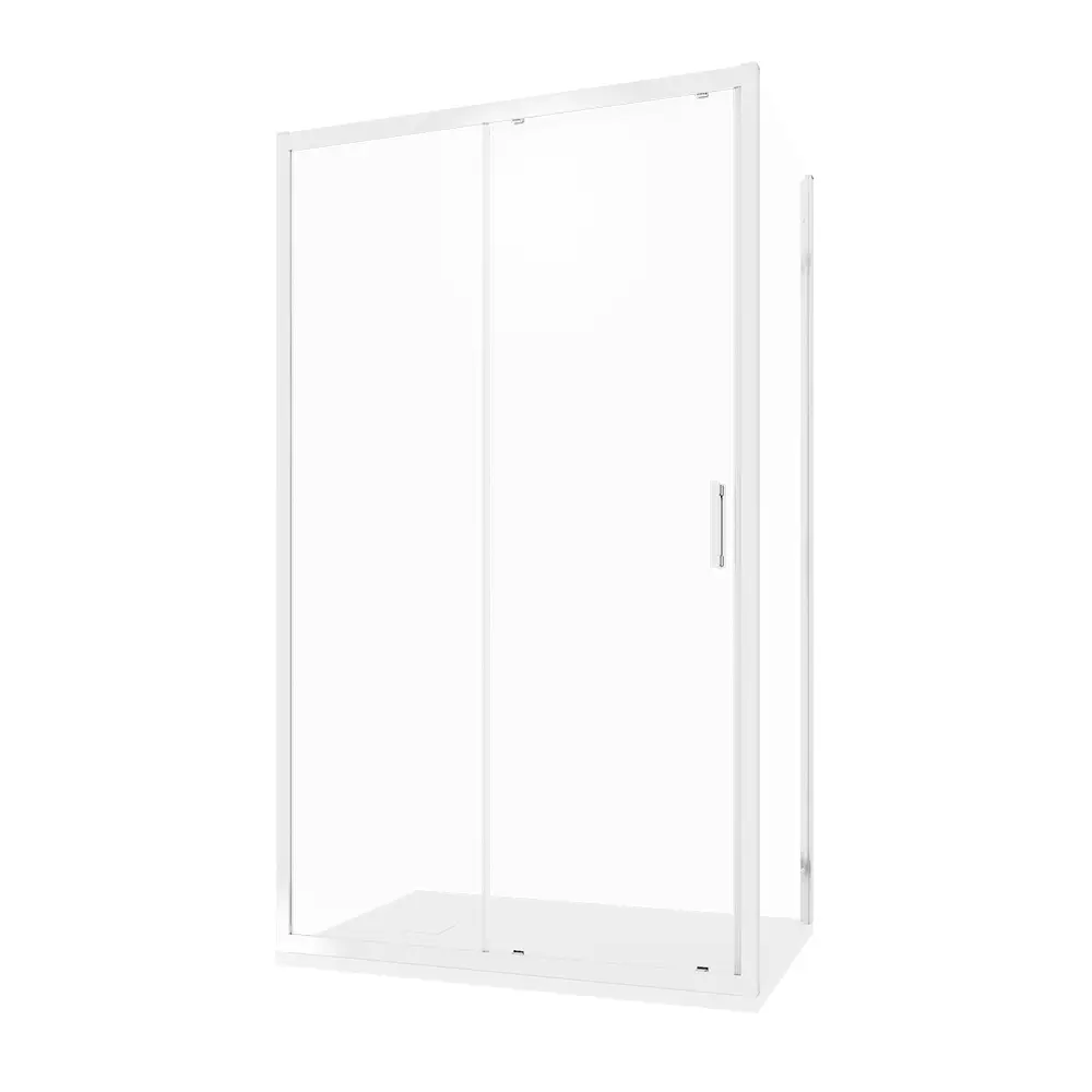 Box doccia 80x110 cm scorrevole vetro temperato 6mm trasparente h198 | Tahiti
