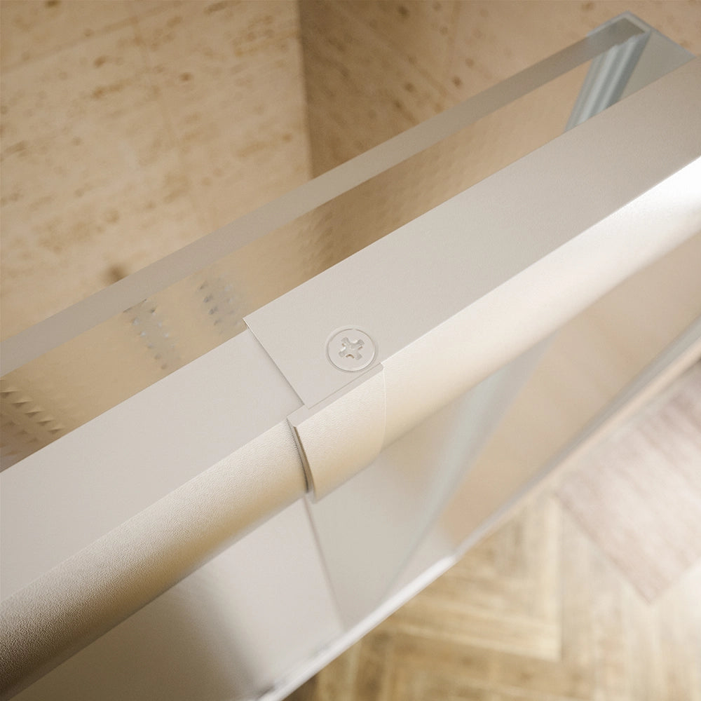 Box doccia estensibile 70-90x70-90 cm vetro 6mm stampato con profili in alluminio anodizzato | Nuuk