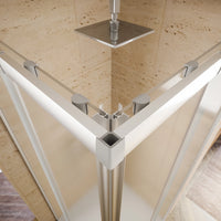 Box doccia estensibile 70-90x100-120 cm vetro 6mm stampato con profili in alluminio anodizzato|Nuuk