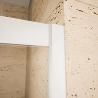 Box doccia estensibile 70-90x70-90 cm vetro 6mm trasparente con profili in alluminio anodizzato| Nuuk