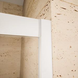 Box doccia estensibile 70-90x70-90 cm vetro 6mm trasparente con profili in alluminio anodizzato| Nuuk