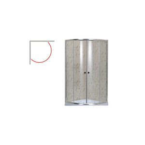 Box doccia PVC Giglio 80×80×190 cm angolare compatto – Brixo