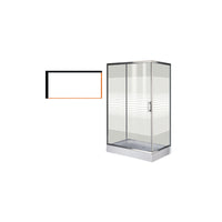 Box doccia PVC Margherita 120×80×190 cm rettangolare resistente – Brixo