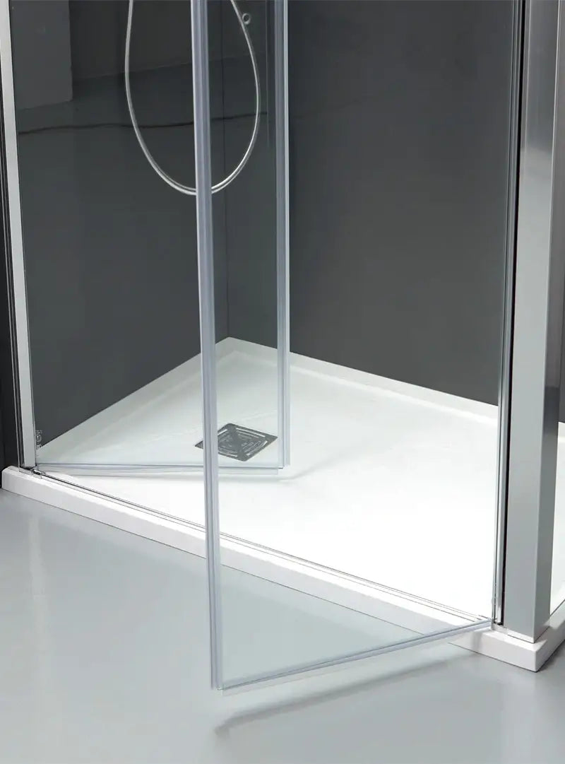 Box Doccia Saloon 6mm Anticalcare H200 Trasparente - 80x70 - Ingresso lato corto