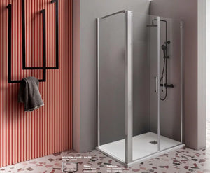 Box Doccia Saloon 6mm Anticalcare H200 Trasparente - 80x100