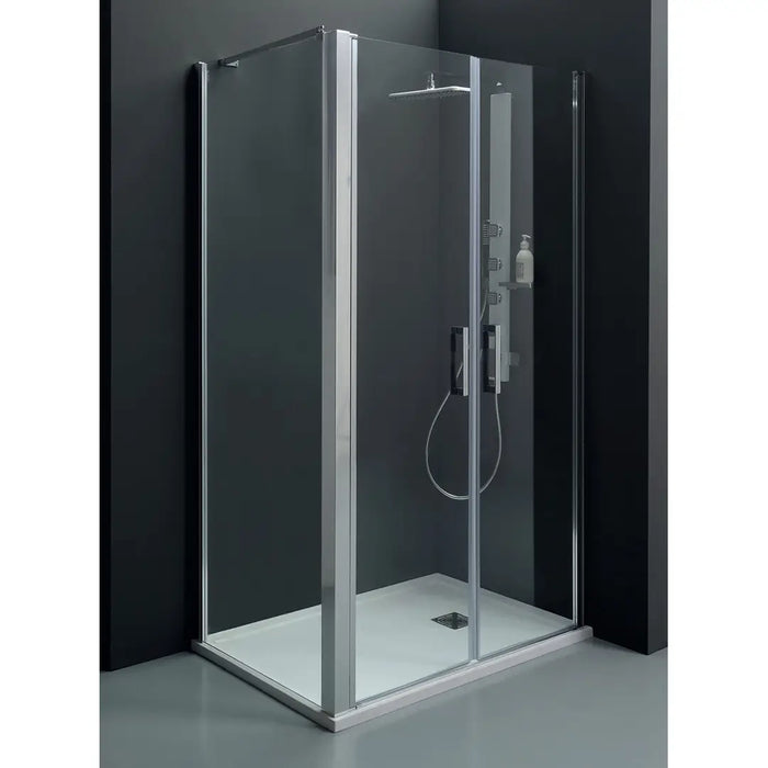 Box Doccia Saloon 6mm Anticalcare H200 Trasparente - 80x120