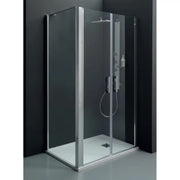 Box Doccia Saloon 6mm Anticalcare H200 Trasparente - 100x80 - Ingresso lato corto