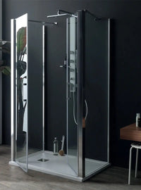 Box Doccia Saloon 6mm Anticalcare H200 Trasparente - 90x120