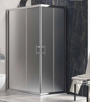 Box Doccia Flora H190 Cristallo Anticalcare 6mm Satine - 89x109