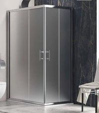 Box Doccia Flora H190 Cristallo Anticalcare 6mm Satine - 89x89