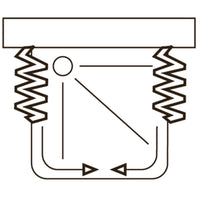 Box doccia Saturnia 3 lati 65x65x65 cm apertura centrale - Rollplast Pinto