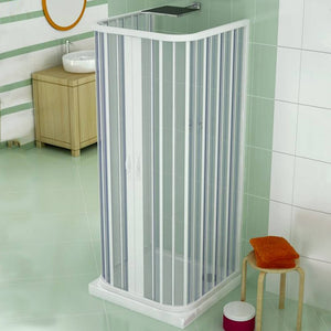 Box doccia Saturnia 3 lati 75x75x75 cm apertura centrale - Rollplast Pinto