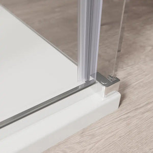 Box doccia 80x120 cm scorrevole vetro 8mm trasparente profili cromati h195cm | Creta