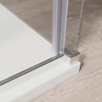 Box doccia 80x100 cm scorrevole vetro 8mm trasparente profili cromati h195cm | Creta