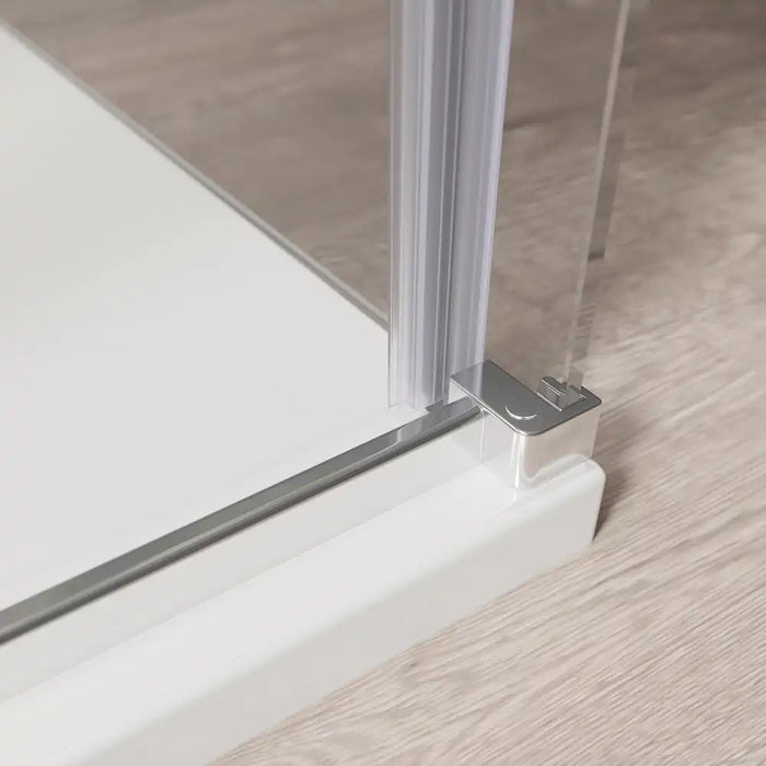 Box doccia 80x100 cm scorrevole vetro 8mm trasparente profili cromati h195cm | Creta