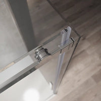 Box doccia 100x130 cm scorrevole vetro 8mm trasparente profili cromati h195cm | Creta