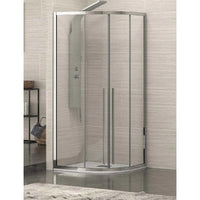 Box Doccia Semicircolare 8mm Anticalcare H200 Anta Scorrevole - 79.5x79.5